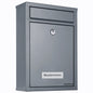 Cassetta postale argento 32x22x9cm