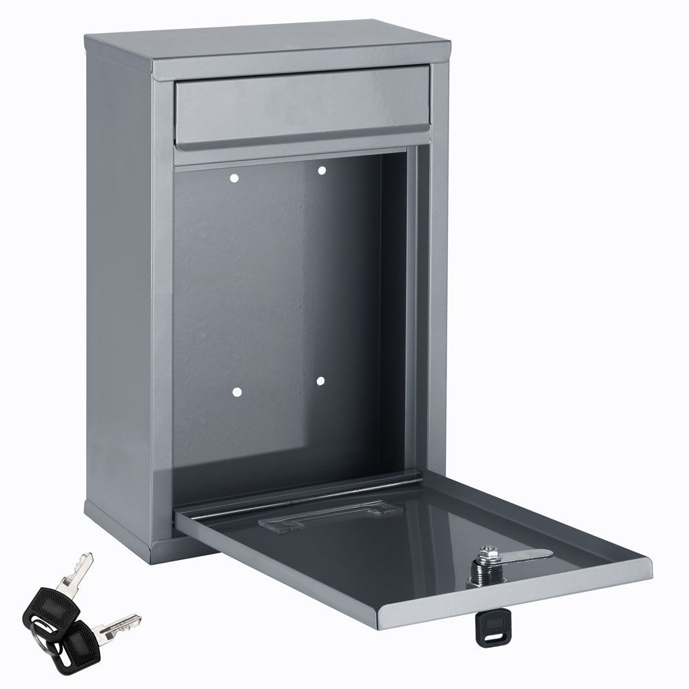 Cassetta postale argento 32x22x9cm