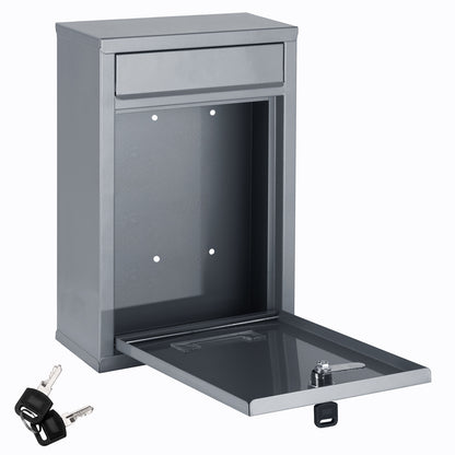 Cassetta postale argento 32x22x9cm