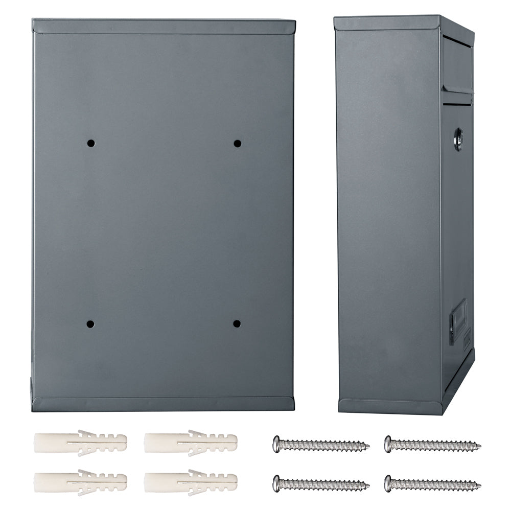 Cassetta postale argento 32x22x9cm