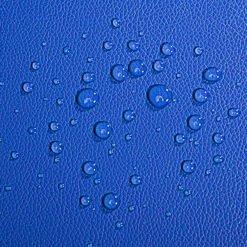 Sgabello girevole 360° similpelle blu