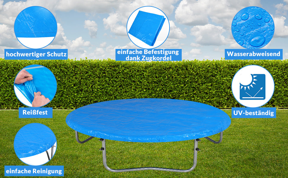 Telo di Copertura per Trampolino blu Ø366cm