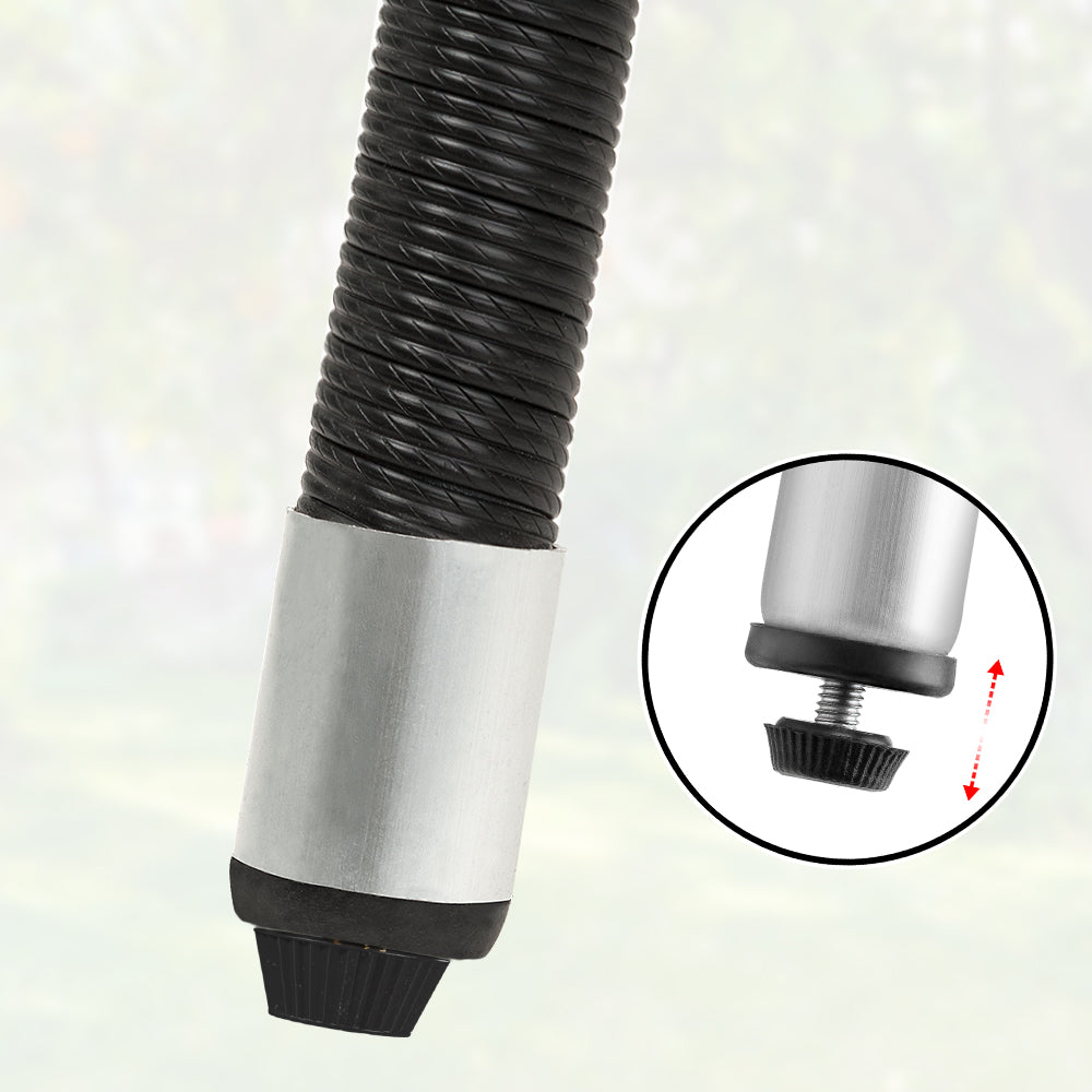 Tavolino da giardino rotondo nero polyrattan Ø60cm
