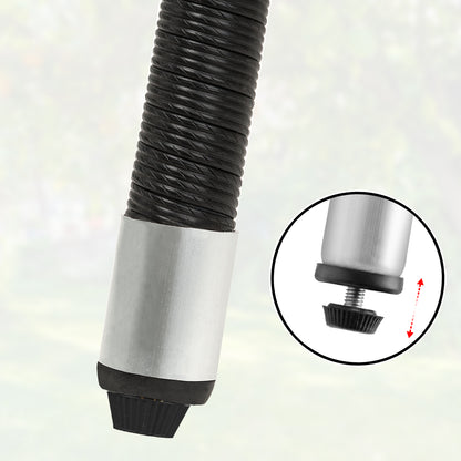 Tavolino da giardino rotondo nero polyrattan Ø60cm
