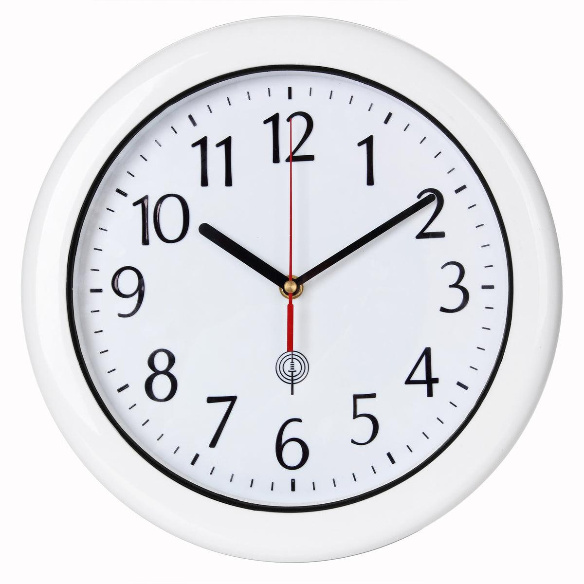 Orologio da parete radiocomandato bianco Ø30cm impermeabile