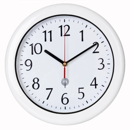 Orologio da parete radiocomandato bianco Ø30cm impermeabile