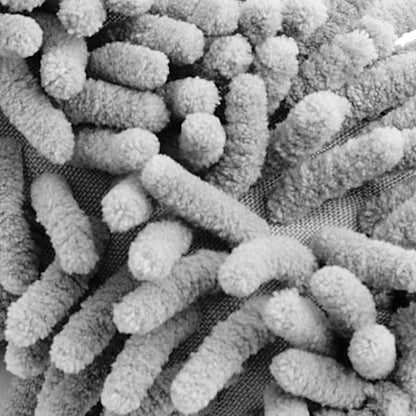 Spazzola per cerchi microfibra grigia 34cm
