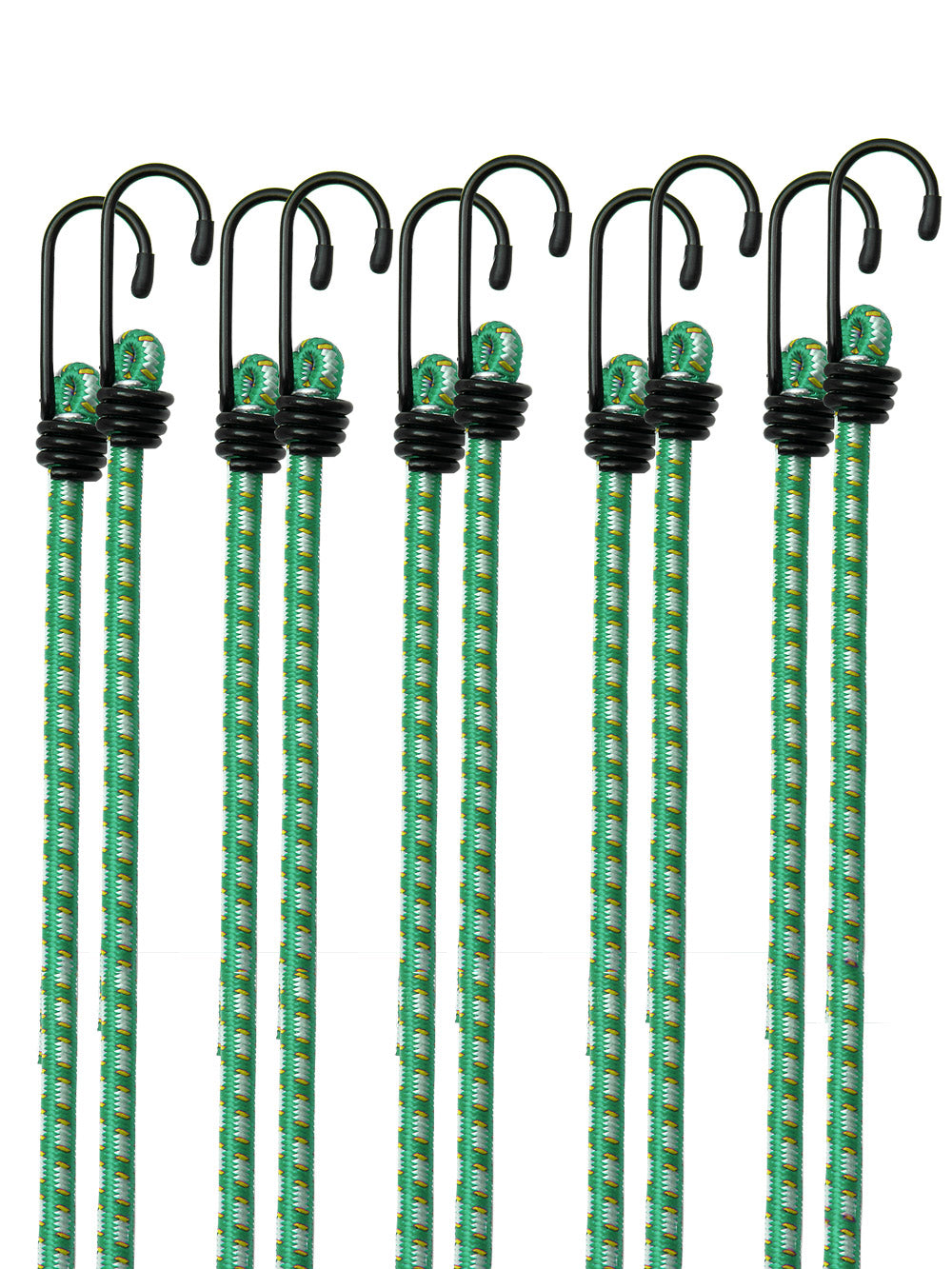 Set 10 x Corde elastiche verde 61cm Ø8mm
