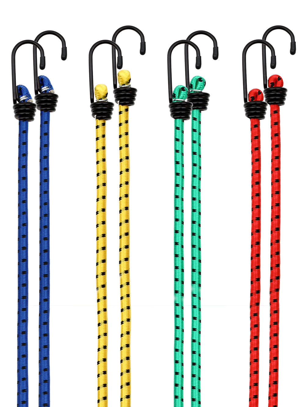 Set Corde elastiche diverse lunghezze 8 pezzi