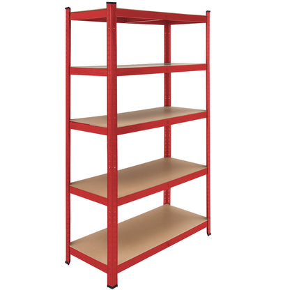 Scaffale alta portata 875kg metallo rosso 180x90x40cm