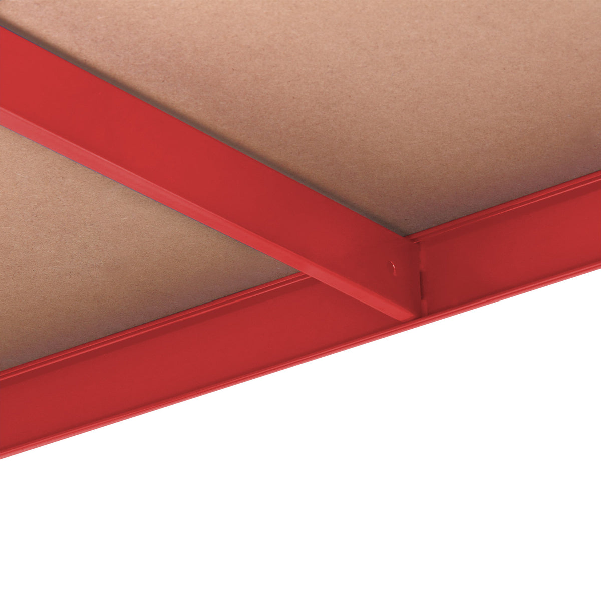 Scaffale alta portata 875kg metallo rosso 180x90x40cm