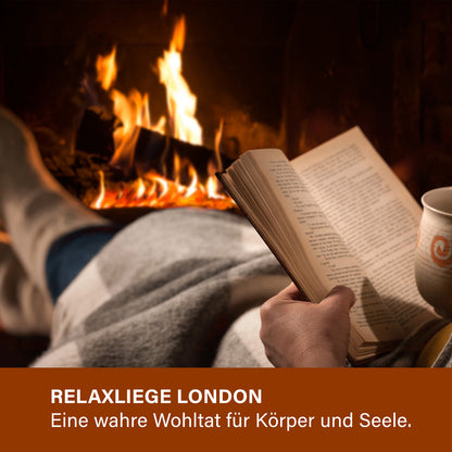 Poltrona relax London grigia tessuto