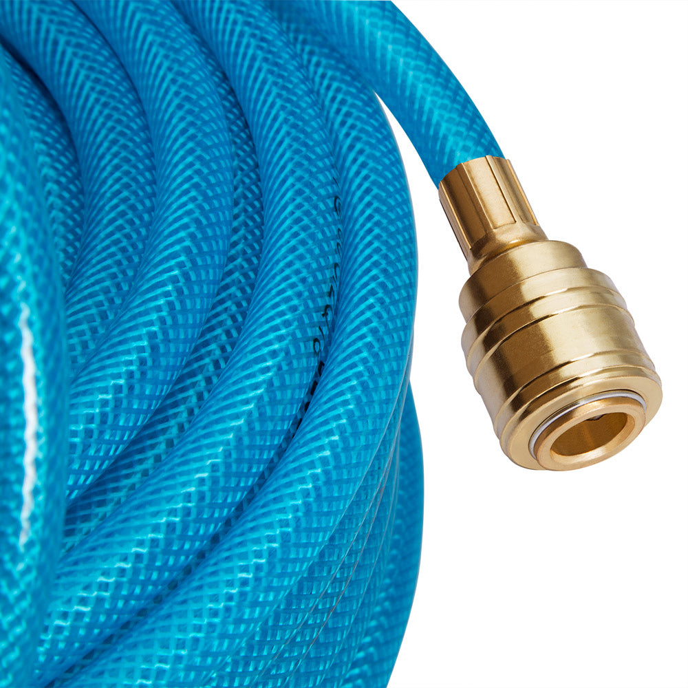 Tubo per aria compressa 30m con attacco rapido e tappo