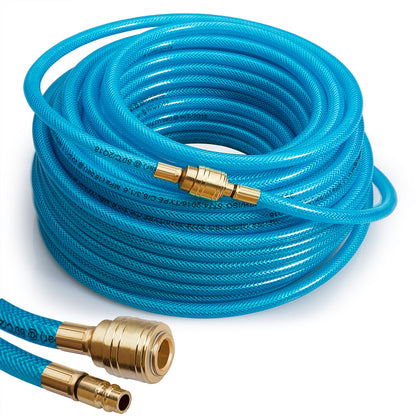 Tubo per aria compressa 30m con attacco rapido e tappo