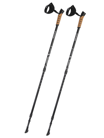 Racchette da Nordic Walking regolabili grigio alluminio