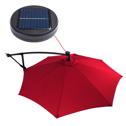 Ombrellone decentrato Mali LED rosso Ø350cm UV30+