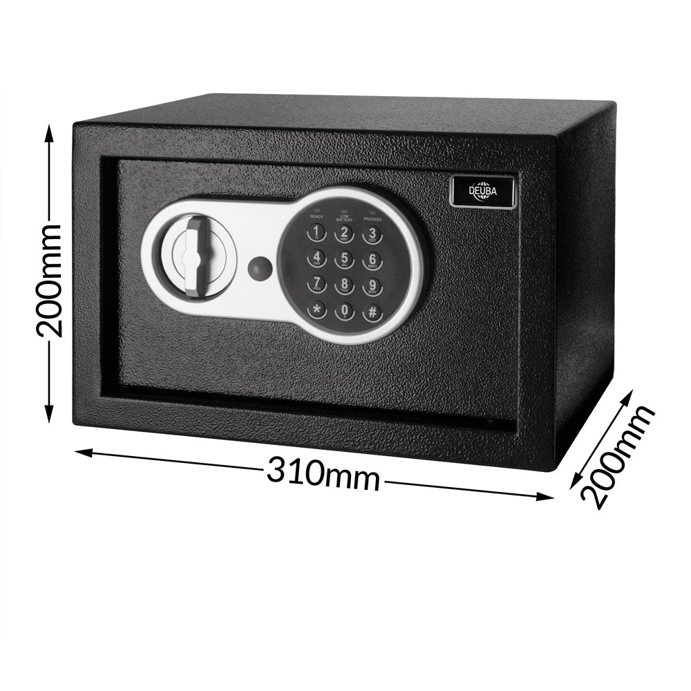 Cassaforte elettronica a mobile 31x20x20cm con batteriee
