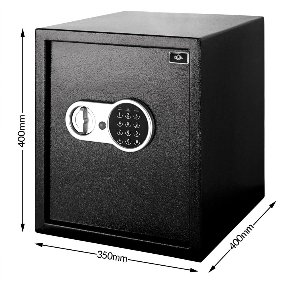 Cassaforte con combinazione elettronica nera 35x40x40cm
