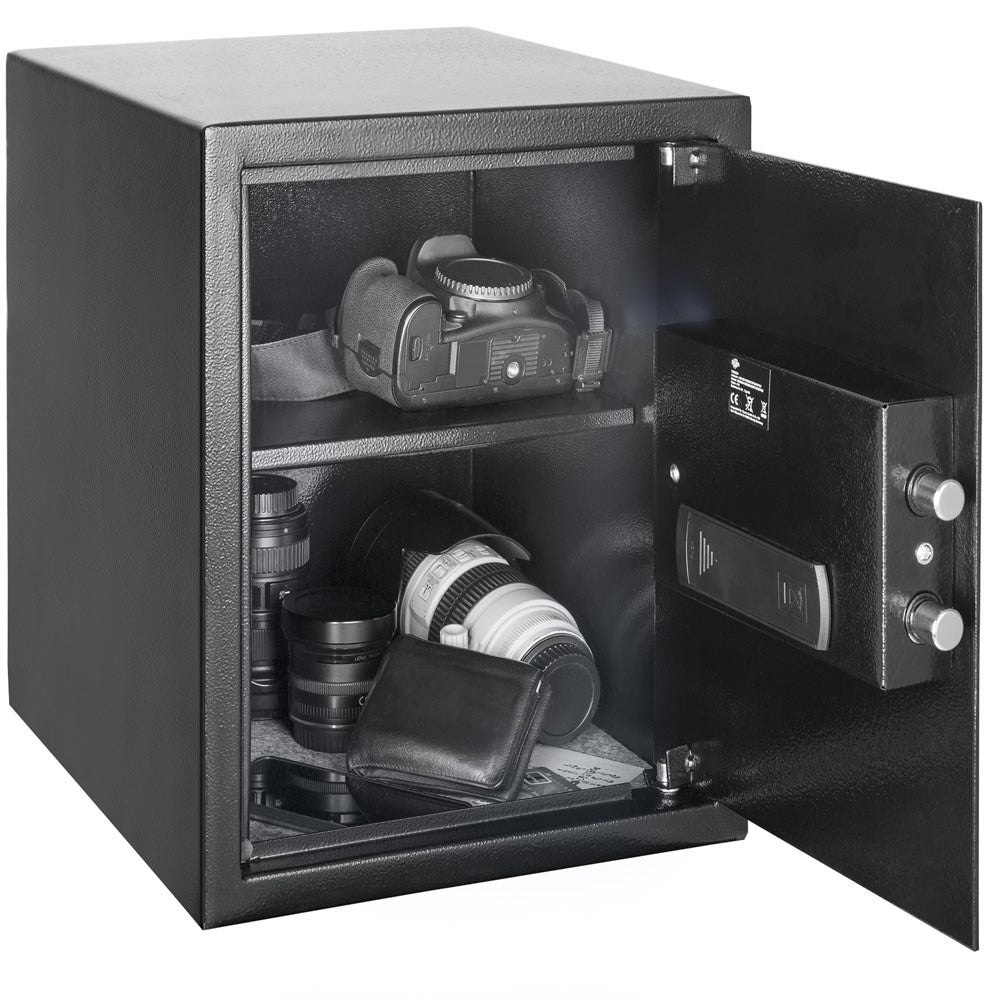 Cassaforte con combinazione elettronica nera 35x40x40cm