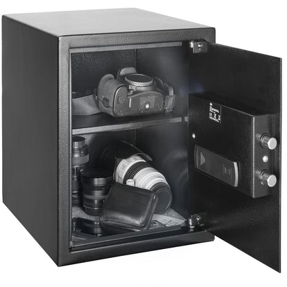 Cassaforte con combinazione elettronica nera 35x40x40cm