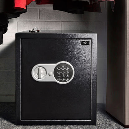 Cassaforte con combinazione elettronica nera 35x40x40cm