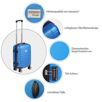 Set Valigie rigide blu M 61x31x21cm