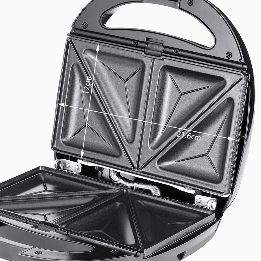 Grill a contatto 3 in 1 nero-argento 800 W