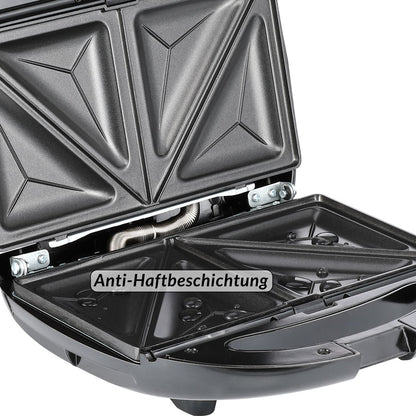 Grill a contatto 3 in 1 nero-argento 800 W