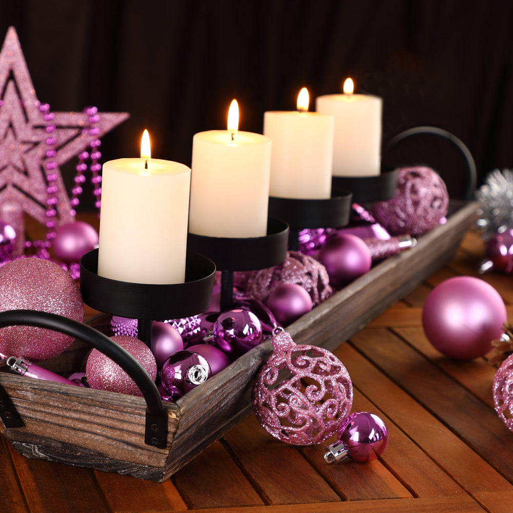 Palline di natale Set da 100 rosa