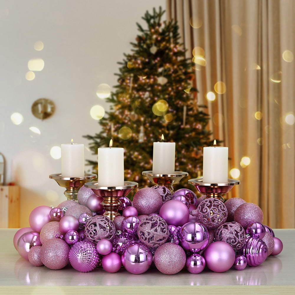 Palline di natale Set da 100 rosa