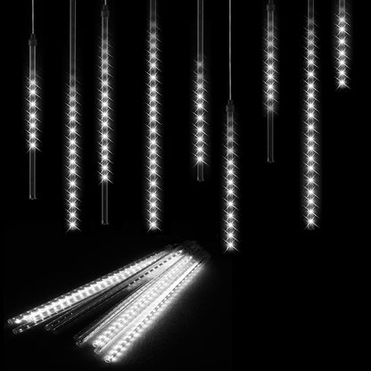 Luci di natale LED pioggia di diamanti bianco caldo