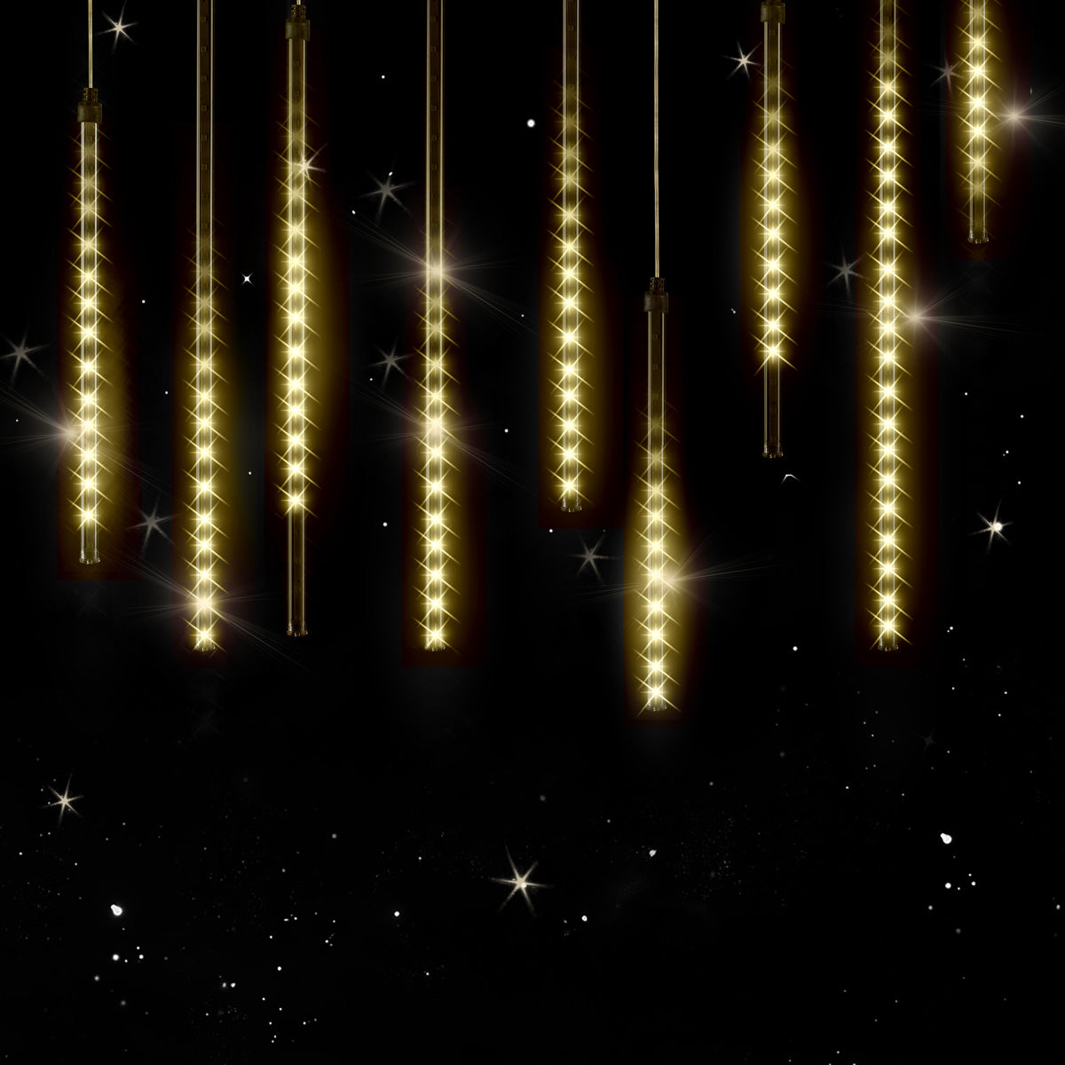 Luci di natale LED pioggia di diamanti bianco freddo