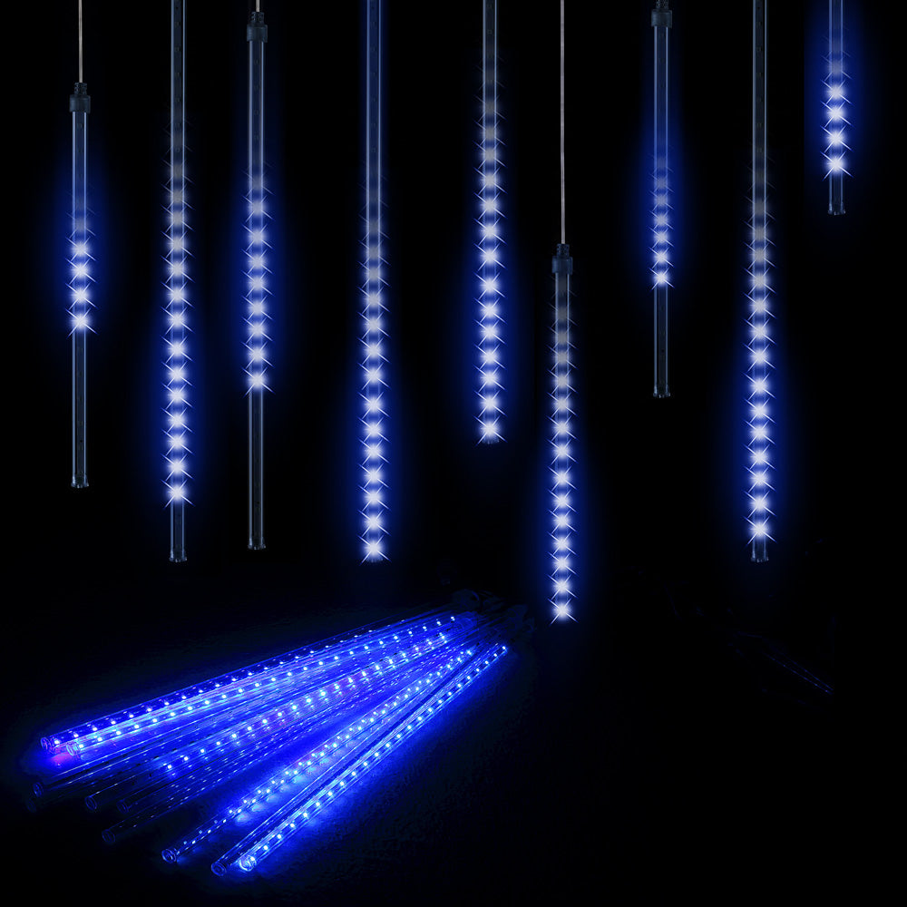 Luci di natale LED pioggia di diamanti blu