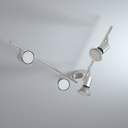Plafoniera Amaryllis 4 luci LED rotonda 3W 300x125mm