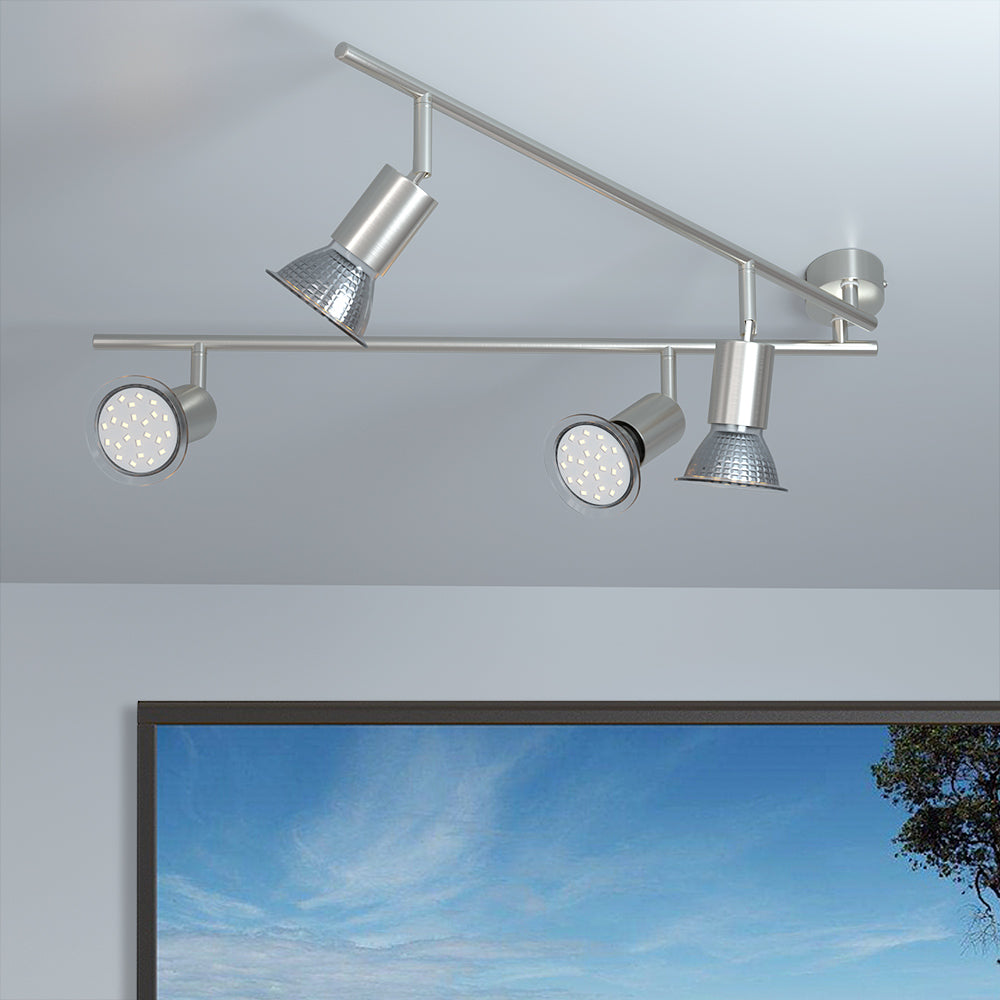 Plafoniera Amaryllis 4 luci LED rotonda 3W 300x125mm