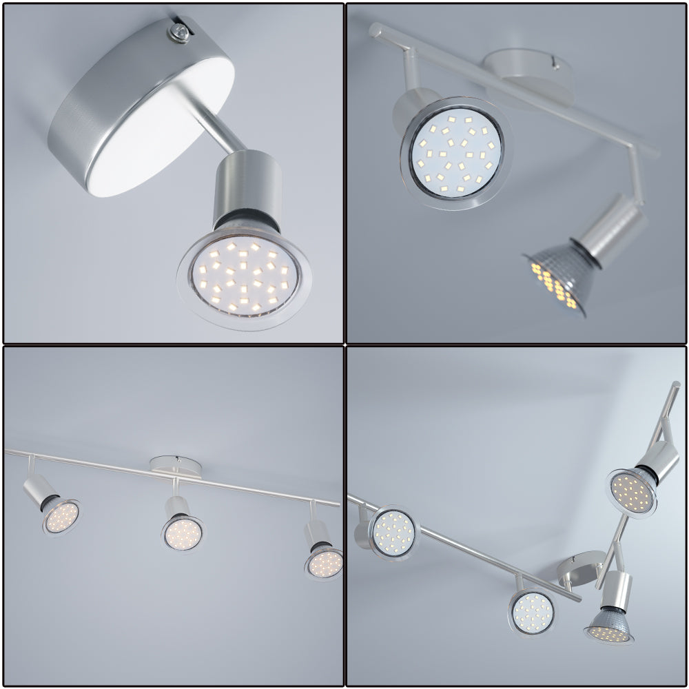 Plafoniera Amaryllis 4 luci LED rotonda 3W 300x125mm