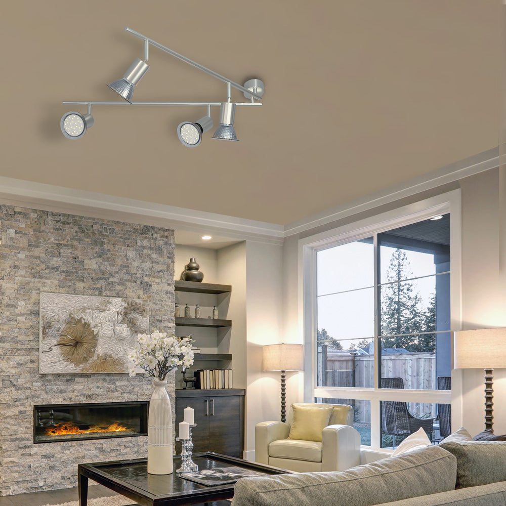 Plafoniera Amaryllis 4 luci LED rotonda 3W 300x125mm