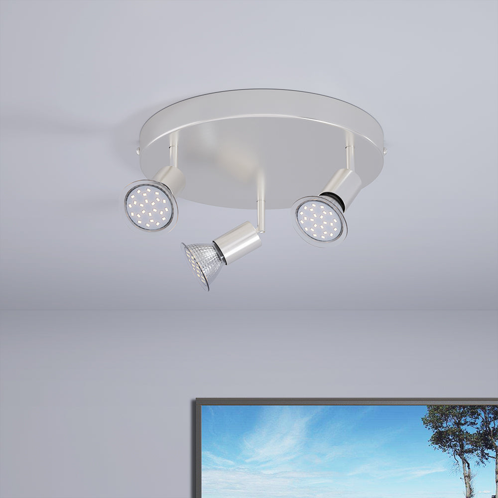 Plafoniera Amaryllis 3 luci LED rotondo 3W 190x105mm