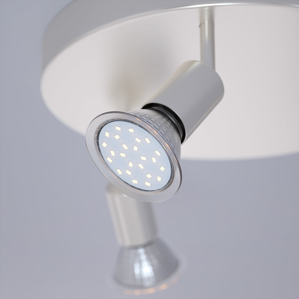 Plafoniera Amaryllis 3 luci LED rotondo 3W 190x105mm