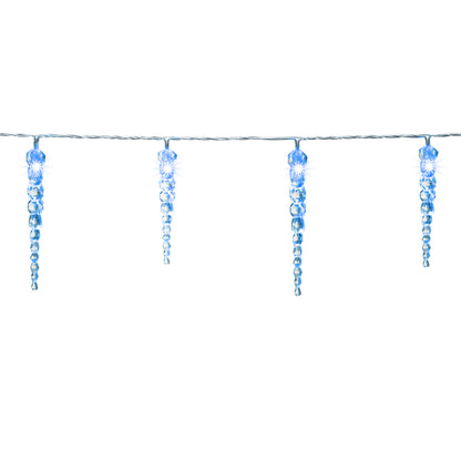 Catena di ghiaccioli LED 10,4m blu