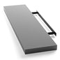 Mensola da parete 90cm grigio con supporto