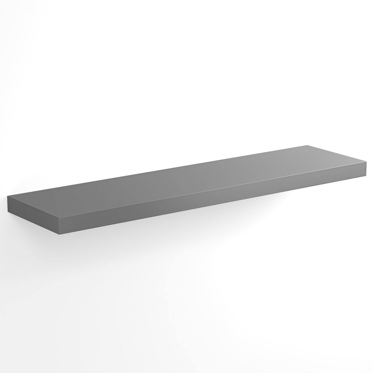 Mensola da parete 90cm grigio con supporto
