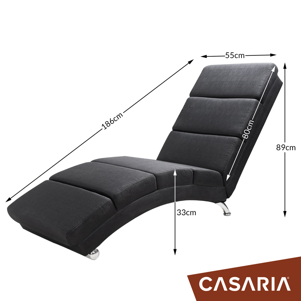 Poltrona relax London antracite tessuto