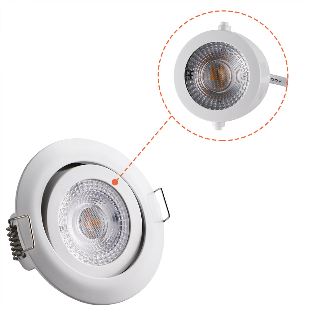 Luci da incasso LED dimmerabile set da 6 bianco