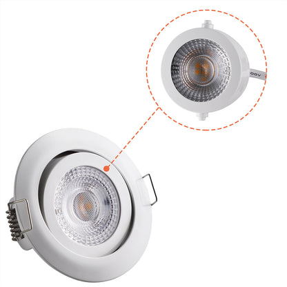 Luci da incasso LED dimmerabile set da 6 bianco