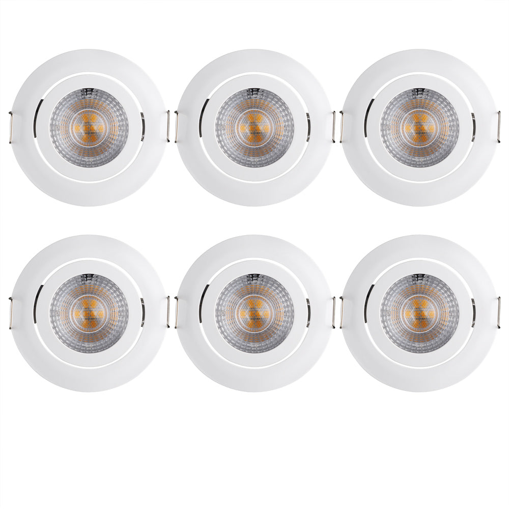 Luci da incasso LED dimmerabile set da 6 bianco