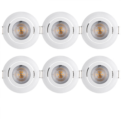 Luci da incasso LED dimmerabile set da 6 bianco
