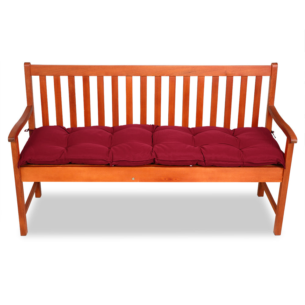 Cuscino per panchina da giardino rosso scuro 145x45x8cm