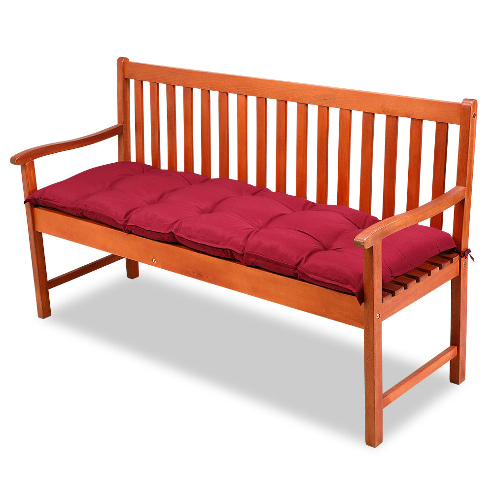 Cuscino per panchina da giardino rosso scuro 145x45x8cm