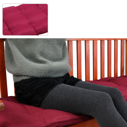 Cuscino per panchina da giardino rosso scuro 145x45x8cm